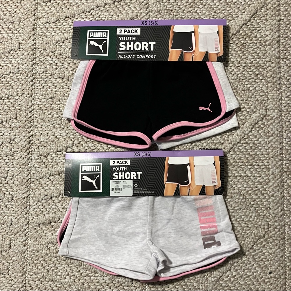 2 Puma Girl’s Shorts - XS (7/8)